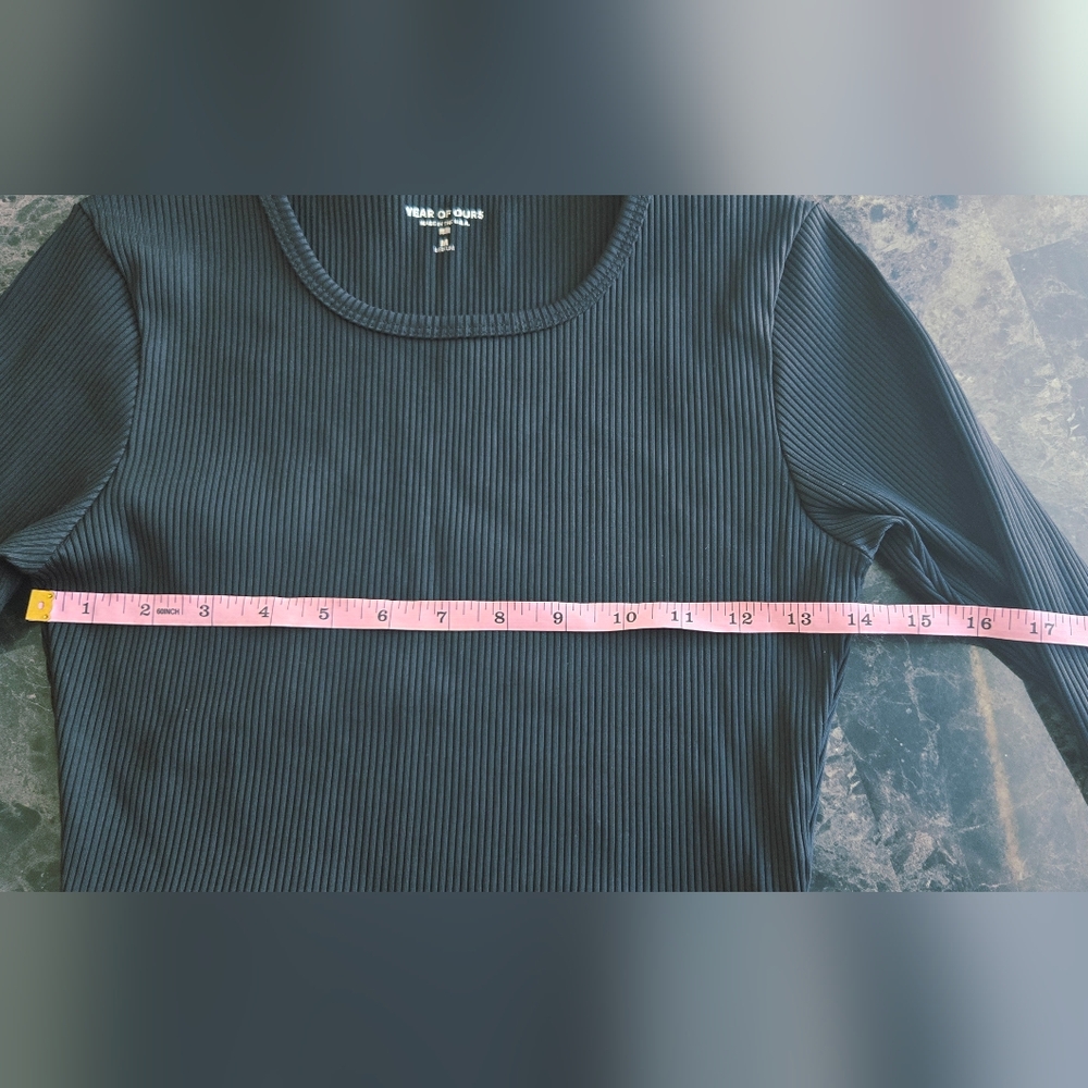 Year of Ours Black High-Waist Ribbed Lace-Up Leggings & Long Sleeve Top S M #87 - Picture 8 of 14